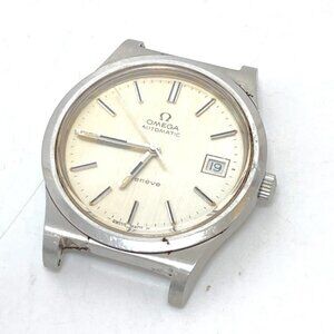 OMEGA Geneva Date Automatic Wristwatch SS Silver
